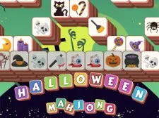 Halloweenské dlaždice Mahjong