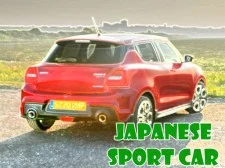 Japonské sportovní auto puzzle